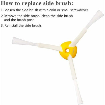 Replacement Side Brushes Accessory Kit For Irobot ROomba Series 500,600,700 I-RObot ROomba Side Brushes Kit For ROomba