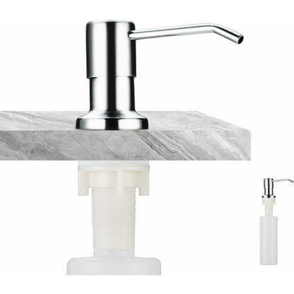Soap Dispenser, Built-In Soap Dispenser, Stainless Steel Kitchen Sink Soap Dispenser, Built-In Soap Dispenser With