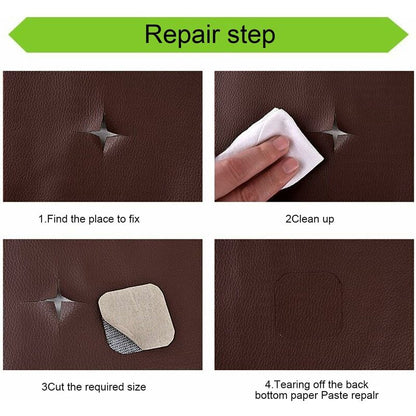 Leather Repair Patch, 1 ROll Self Adhesive Pu Leather Repair Patch First Aid Kit For Car Seat Sofa Furniture Jackets