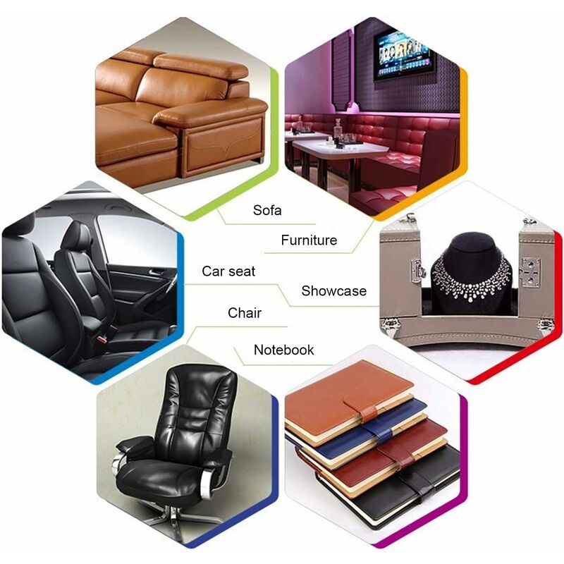 Leather Repair Patch, 1 ROll Self Adhesive Pu Leather Repair Patch First Aid Kit For Car Seat Sofa Furniture Jackets