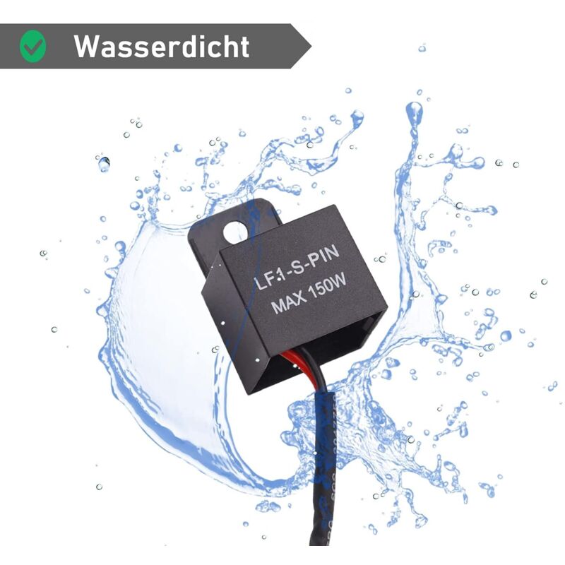Motorcycle LED Flash Relay 12V 2 Pin Lf1-S-Pin Max 150W 12 Volt Center Light Car Relay