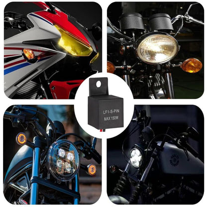 Motorcycle LED Flash Relay 12V 2 Pin Lf1-S-Pin Max 150W 12 Volt Center Light Car Relay
