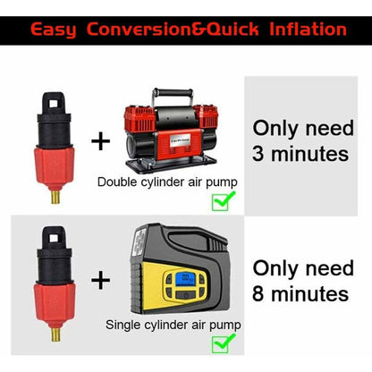 Inflatable Kayak Pump, Sup Air Inflation Valve Adapter And Gas Nozzle 4 pcs For Inflatable Structures