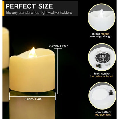 LED Candles Flickering Flame Light, Flashing Candles Lamp, Electric Candles Christmas Candles, Christmas Tree,