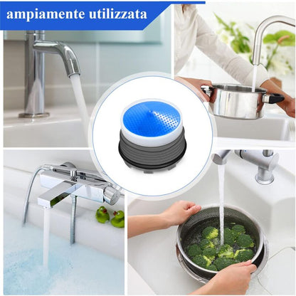 6 pcs, M18.5 Aerator, Kitchen Bathroom Nozzle, Plastic Sink Faucet Aerator For Water Saving With 2 Wrench, Blue