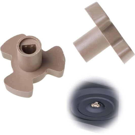 2 pcs Microwave Turntable Coupler Shaft Tray Coupler Bracket For Microwave Turntable ROller Guide Coupling Bracket