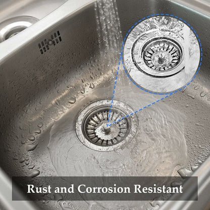 2 Pack Sink Strainer Plug, 84Mm Sink Drain Plug Replacement, Stainless Steel Sink Filter Stopper For Kitchen Or