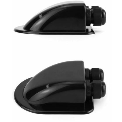 2 pcs Ip68 ROof Gland Solar Waterproof Cable Entry Box Weatherproof Double Cable Gland, Caravan And Boat Abs Cable