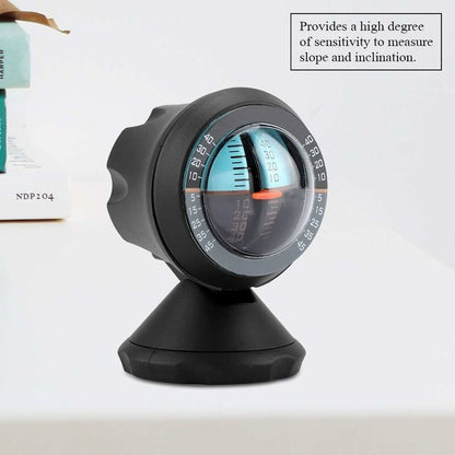 Car Inclinometer - Vehicle Slope Level Indicator Tilt Meters Gauge ROad Safety Instrument
