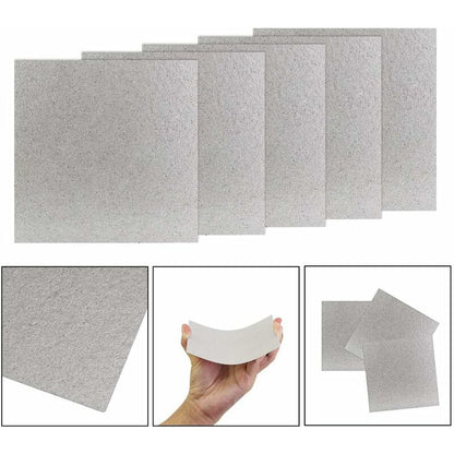 5 pcs Microwave Plate Waveguide Cover Universal Microwave Oven Mica Plate Mica Sheet 1210Cm Easy To Cut For Microwave
