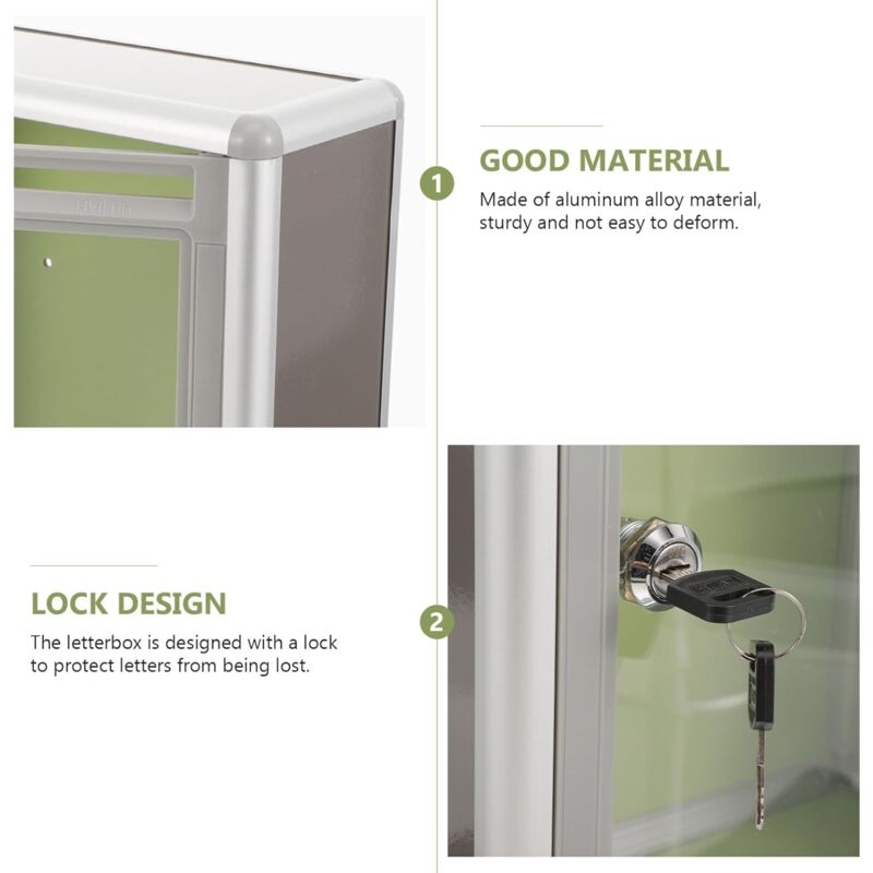 1 pcs Box Plexiglass Donation Box Tips Box Transparent Enclosure Mailboxes Wall Mounted Send Take Ball With Lock