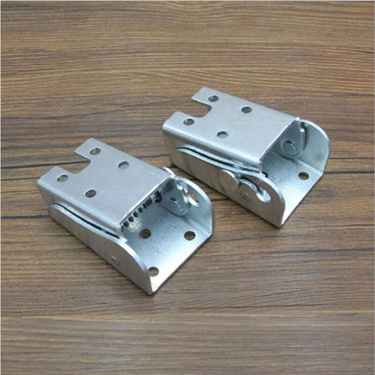 Self-Locking Folding Leg Bracket, Folding Worktop, Folding Kitchen Table (2 Silver)