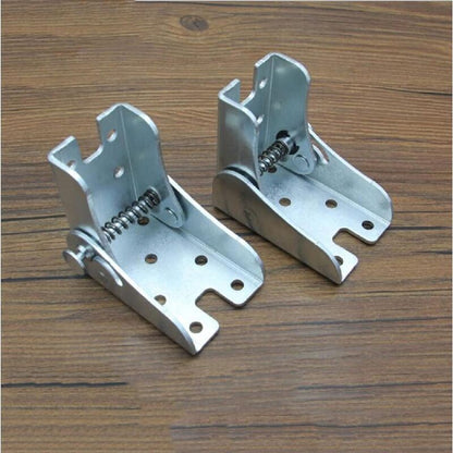 Self-Locking Folding Leg Bracket, Folding Worktop, Folding Kitchen Table (2 Silver)
