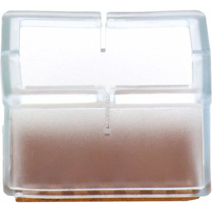 12 pcs Rectangle Silicone Chair Leg Protectors For Chair/Table/Sofa Legs Width 24-30Mm X Length 39-47Mm