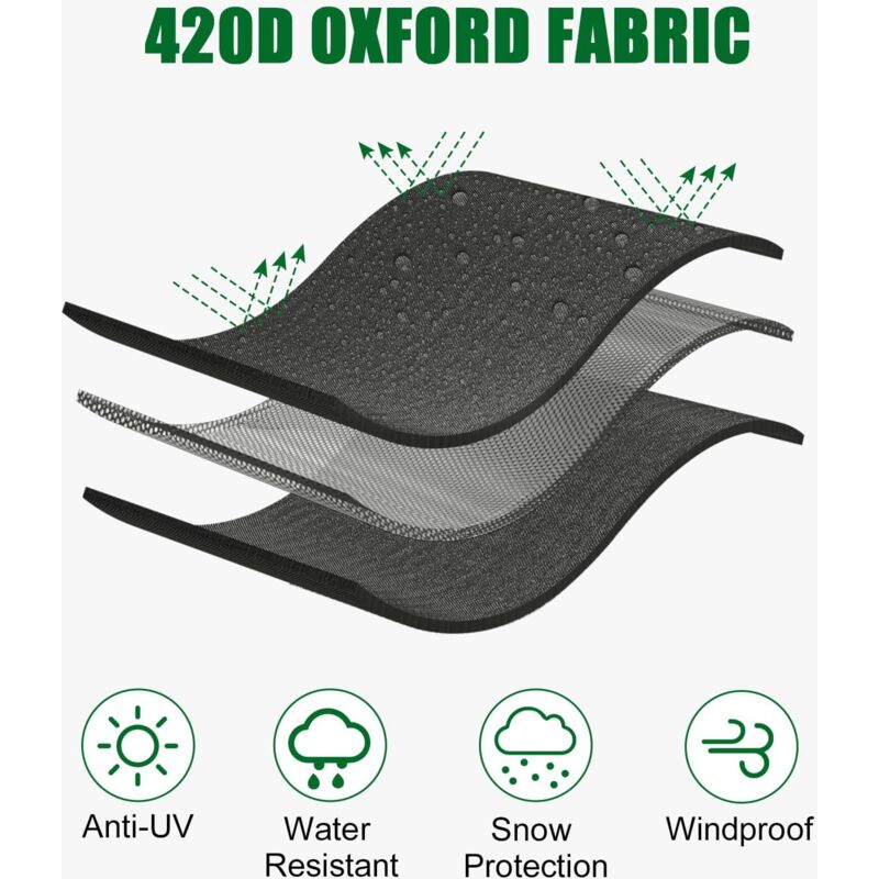 1000L Ibc Tank Cover, 420D Water Tank Cover, Anti-Uv Tank Protection Cover, Ibc Tank Protective Cover With Zipper, 120
