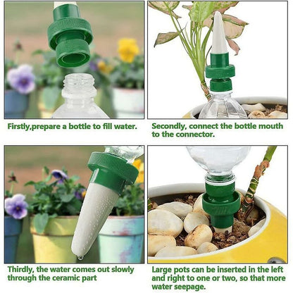 Automatic Plant Watering Device Ceramic Self Watering Spikes Flower Watering Spikes Drip Irrigation Watering System For