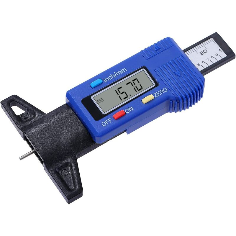 Digital Tire Depth Gauge Caliper Carbon Fiber For Car Motorcycle Vans Trucks 40141563