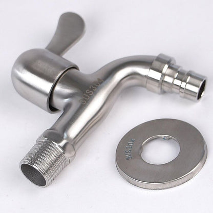 304 Stainless Steel Faucet 1/2' Flow Valve