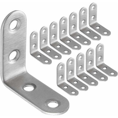 13 pcs Stainless Steel Corner Brace 40X40Mm, Corner Braces For Fixing And Repairing Furniture, Reinforcing Joints,