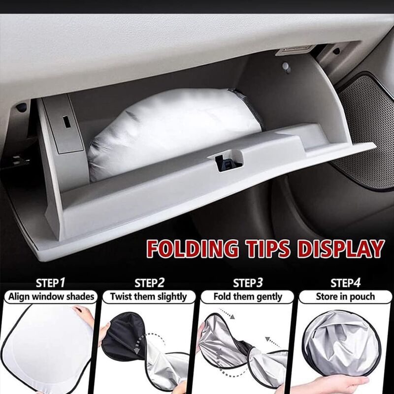 Car Windshield Sun Shade,Foldable Front Windshield Visor Sunshade Cover,Anti Uv Reflective Protector,Sunshade Block