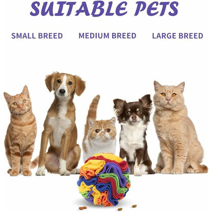 Dog Snuffle Mat Ball, Dog Play Mat, Interactive Dog Toy, Puzzle Slow Feeding Snuffle Mat, Stress Release For Small