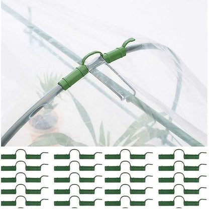 20 pcs Greenhouse Clips Greenhouse Tube Clips Fixed Tool Garden Tarpaulin Sun Protection Clips 1.1Cm