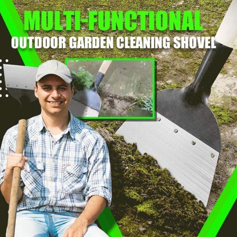 Multifunctional Garden Cleaning Shovel Steel Flat Shovel For Planting Soil Weeding Farm Tool Shovel Weeding