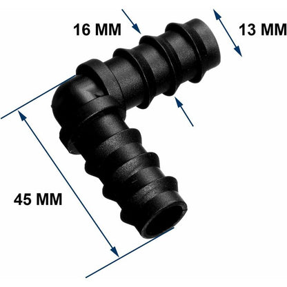 Maitys Pipe Connectors For 16Mm Irrigation System (Elbow)