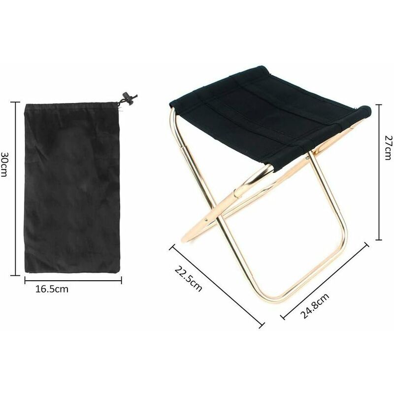 Folding Camping Stool, Mini Portable Folding Stool Portable Folding Chair For Camping, Fishing, Travel