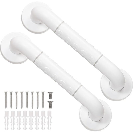 2 Stainless Steel Bathroom Grab Bars, 30Cm