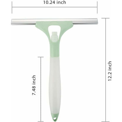 Green Car Window Cleaning Squeegee For Interior And Exterior