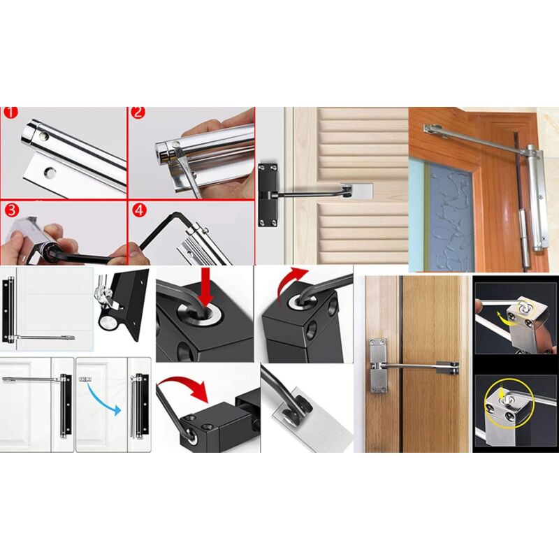Spring Door Closer, Building Hardware, Surface Mount, Fire Door, For Home And Commercial Use