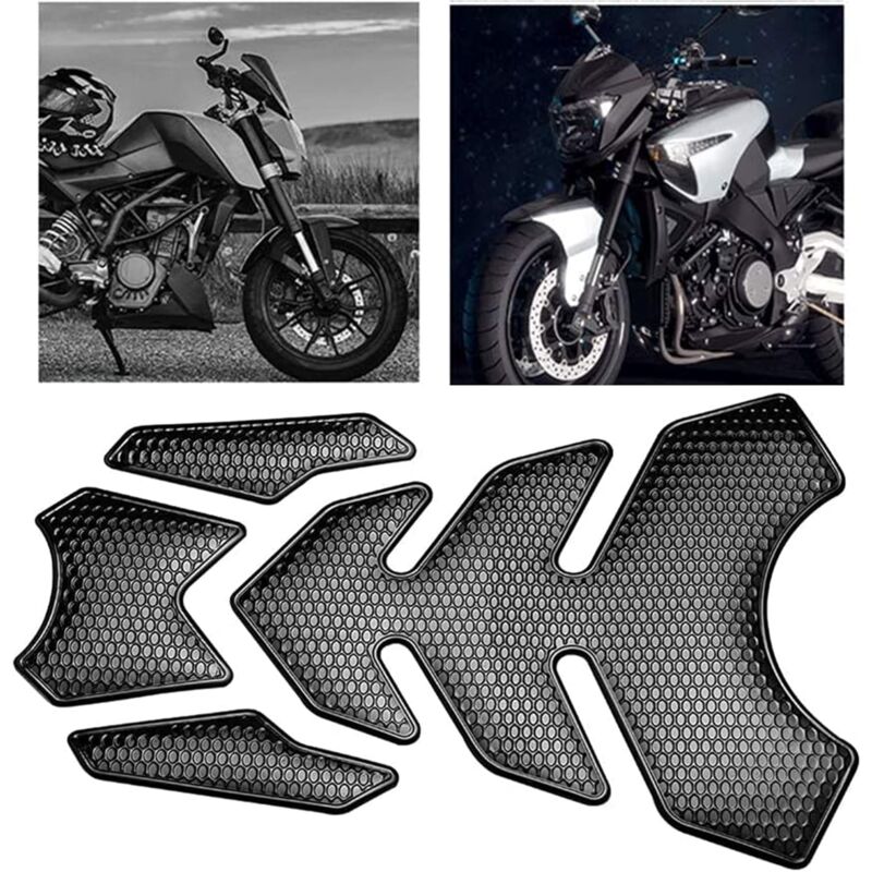 Tank Pad Motorcycle Carbon Fiber Tank Protector Sport Sticker Protective Tank Sticker 3D Motorcycle Tank Gas Tank Pad