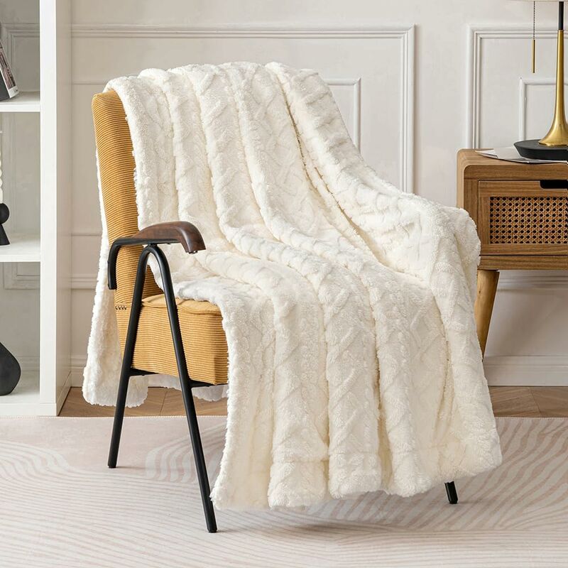 Blanket 150X200Cm Sherpa Fleece Blanket In Soft And Plush Wool To Help You Sleep Better For Baby Bed Beige
