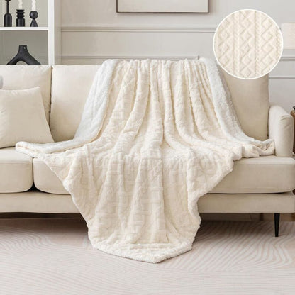 Blanket 150X200Cm Sherpa Fleece Blanket In Soft And Plush Wool To Help You Sleep Better For Baby Bed Beige