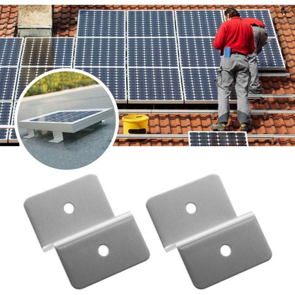 Solar Panel Mounting Bracket Kit Z Type With Nuts And Bolts 1 Hole