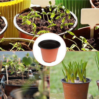 100 pcs 10Cm(Diameter) Soft Plastic Seed Pot Seedling Pot Seedling Pot
