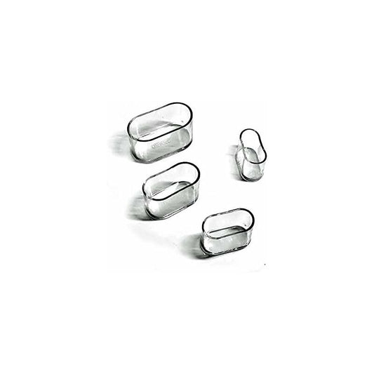 Chair Leg Caps，Oval Silicone Furniture Feet Pads Cover Table Protectors Floor Scratches，8-24 pcs-Transparent/24 pcs
