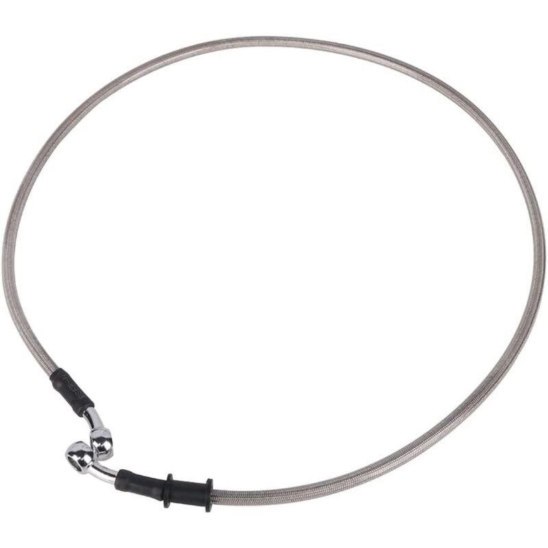 Motorcycle Brake Hose 120Cm, Hydraulic Clutch Hose Aviation Hose For Pit Bike Dirt Bike Enduro Motocross Atv Quad-Silver