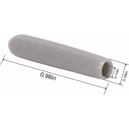 120 Pieces Dishwasher Caps, Inner Diameter 3Mm Pvc Protective Cover, Dish Basket, 325Mm (Grey)