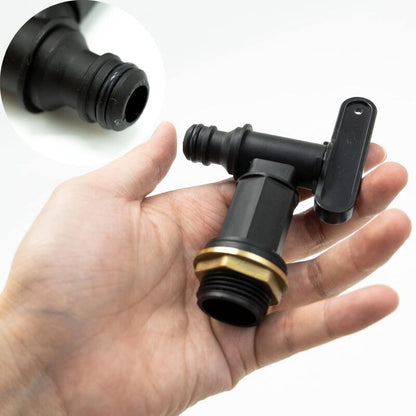 Rain Barrel Hose Tap/ ¾ Bsp Thread Replacement Faucet Plastic Connector Snap-Fit Beer Home Brew