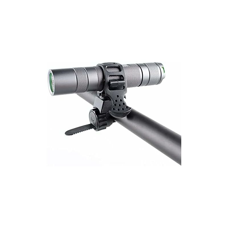 Bicycle Flashlight Mount Clip 360 Degree ROtation Universal LED Bike Light Holder