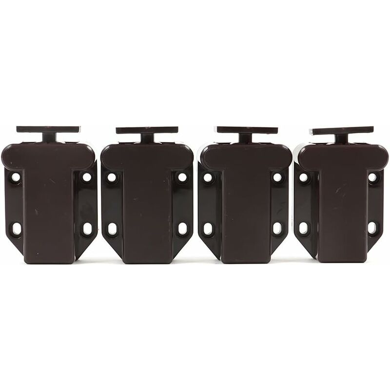 4-Pack Of DAmping Cushioning Systems For Doors, Cabinets And Drawers - Brown