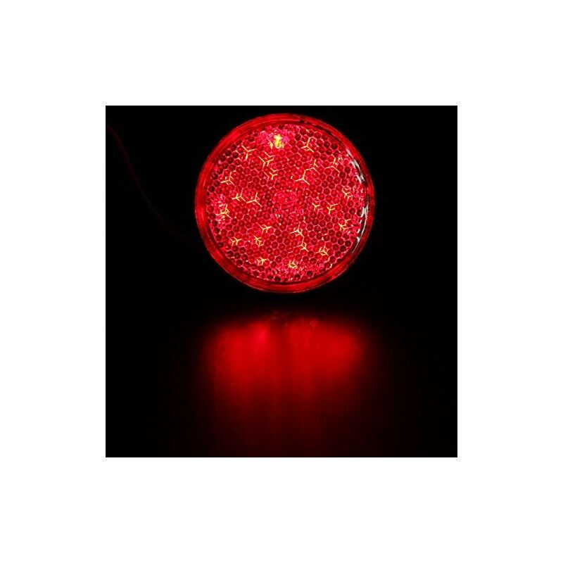 LED Trailer Lights, 2 pcs LED Trailer Tail Lights ROund Reflector Brake Light LED Clearance Light 12V For Car
