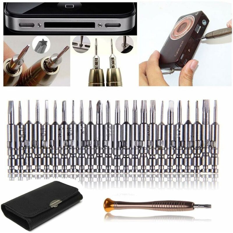 25 pcs Screwdriver Set Portable Precision Screwdriver Repair Tools Kit For Iphone, Computer, Toys, Glasses, Watches Etc