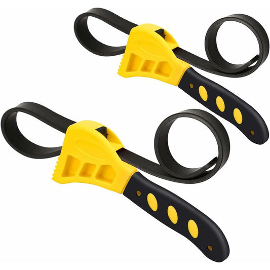 Clé À Sangle Réglable Pour Filtre, 2 Clés 6/8" À Sangle De Filtre Multifonctional Poignée Outil De Retrait Pour