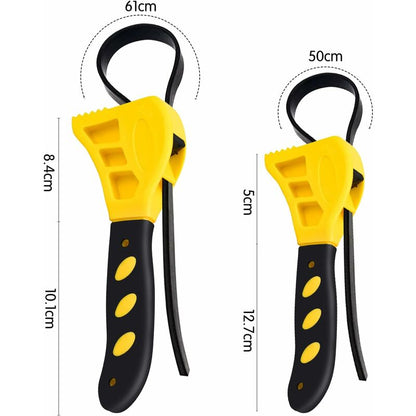Clé À Sangle Réglable Pour Filtre, 2 Clés 6/8" À Sangle De Filtre Multifonctional Poignée Outil De Retrait Pour