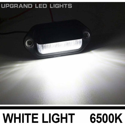 2 pcs LED License Plate Light Universal 6 Smd2835 Convenience Courtesy Door Step Lamp Light For Trailers Rv Trucks