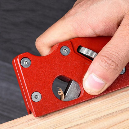 Lightweight Wood Hand Planer Manual Adjustable Wood Chamfer Planer For Smoothing Contours - Red