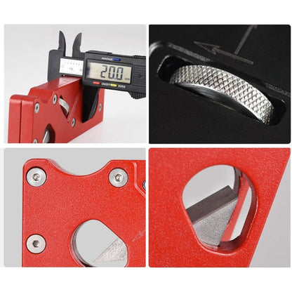 Lightweight Wood Hand Planer Manual Adjustable Wood Chamfer Planer For Smoothing Contours - Red